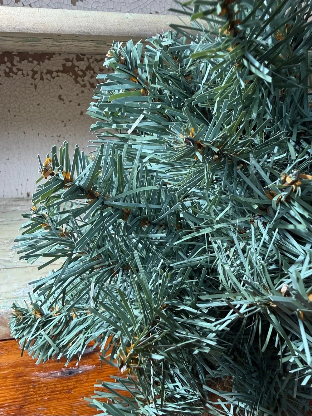 🌲 Blue Spruce 15” Faux Tabletop Tree with Burlap Base - Home Holiday